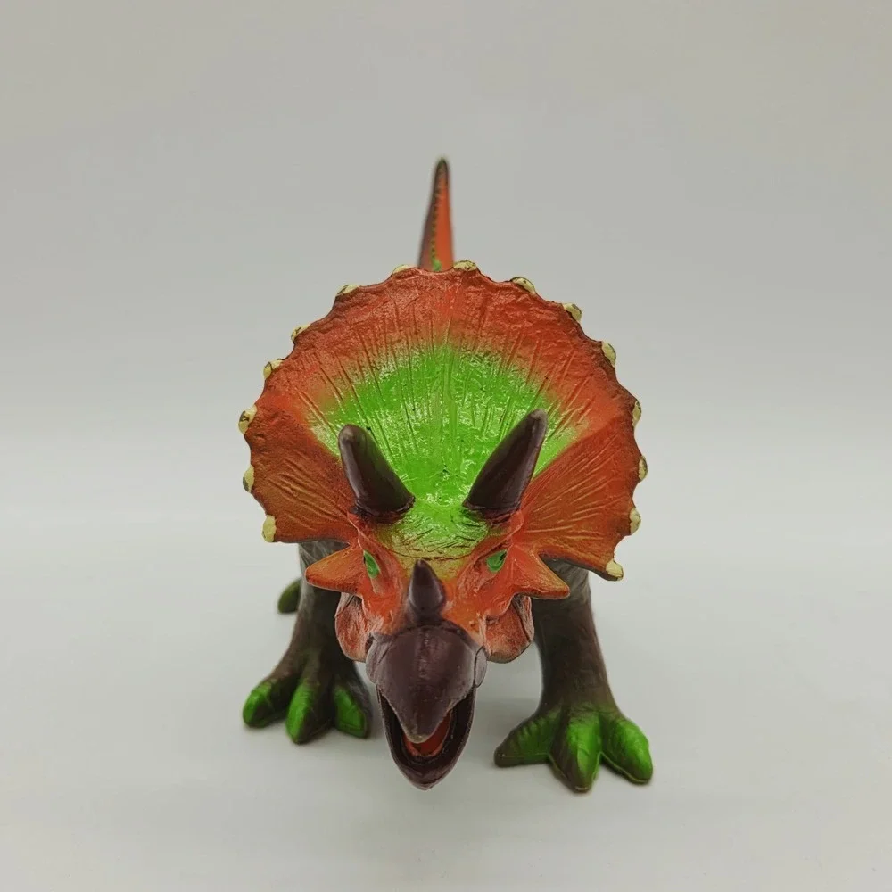 Chompsaur Chomping Mouth Dinosaur Triceratops Orange Green